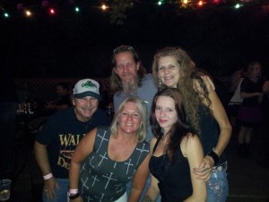 Chris and April of RNRTV, with Jen, John & Patty @ Fishead Cantina for Beyond The Scar concert